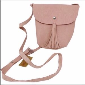 tassel faux leather crossbody bag NEW